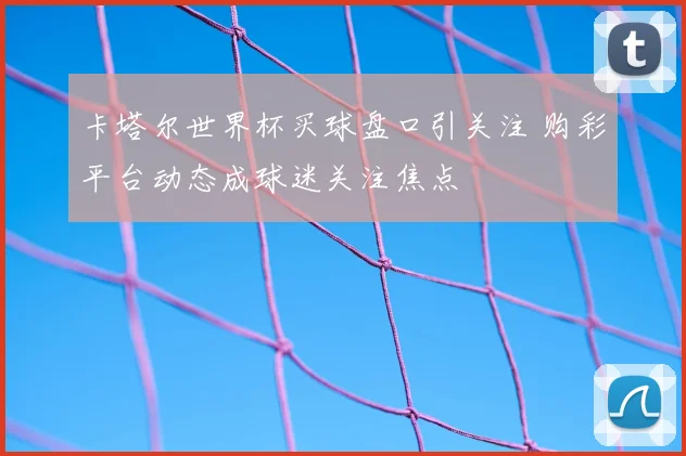 卡塔尔世界杯买球盘口引关注 购彩平台动态成球迷关注焦点